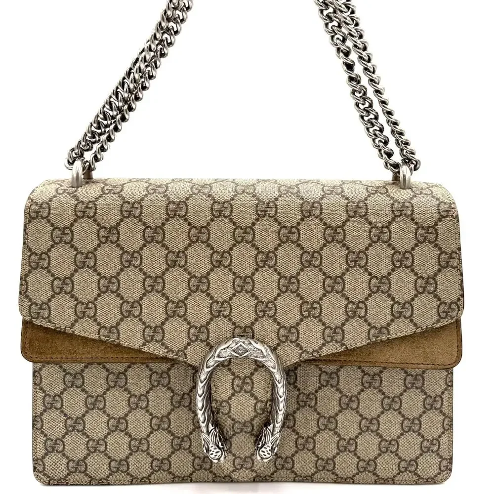 Dionysus Medium GG Supreme Monogram Canvas Bag - Picture 2 of 10